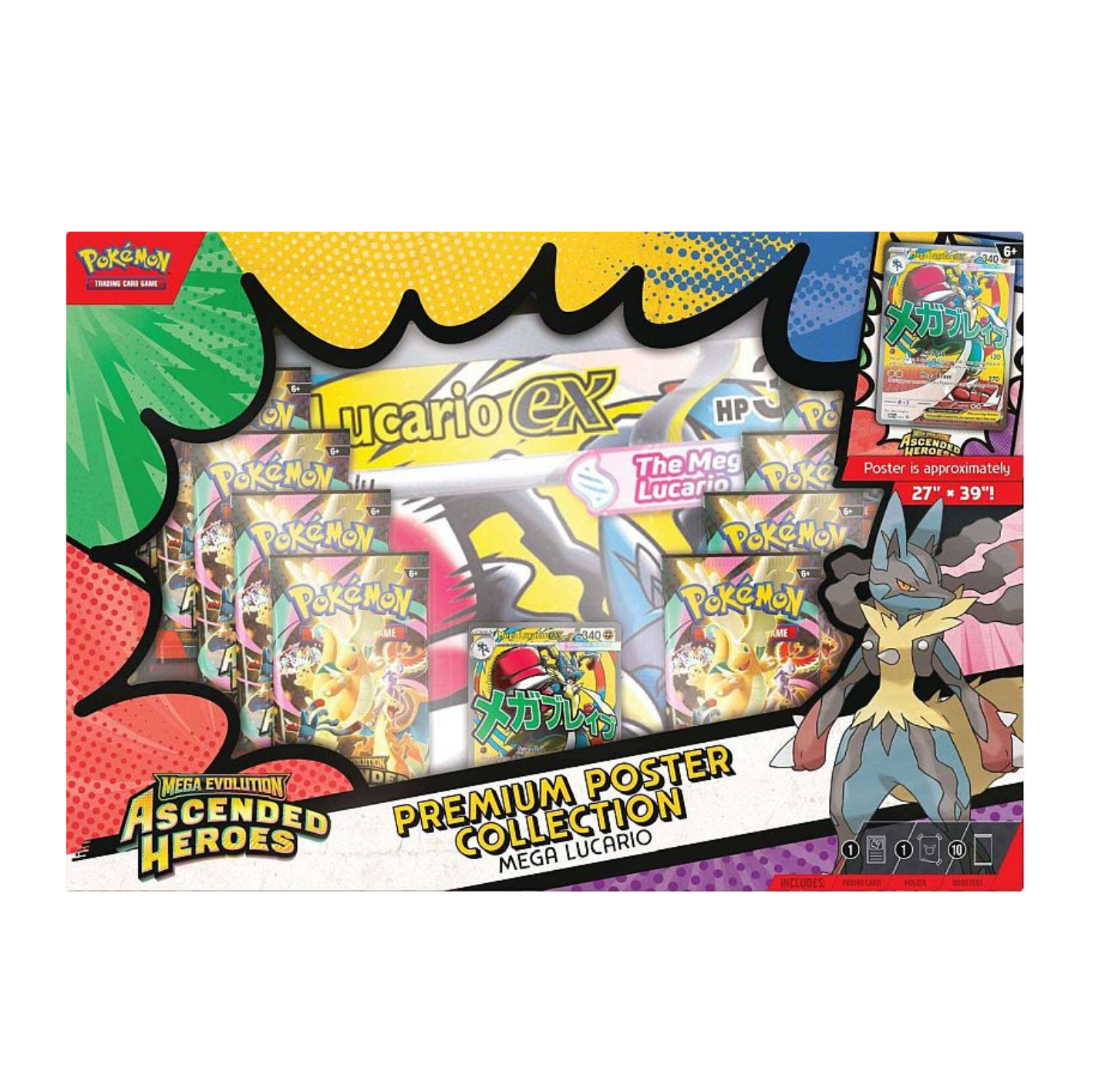 Ascended Heroes Premium Poster Collection - Mega Lucario