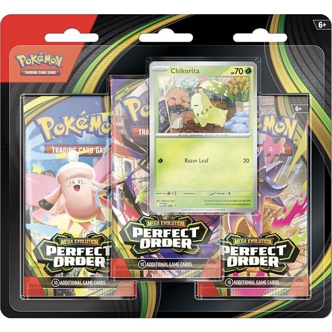 Perfect Order 3 Pack Blister [Chikorita]