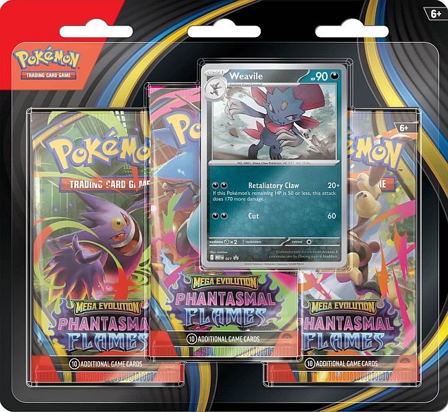 Phantasmal Flames 3-Pack Blister - Weavile