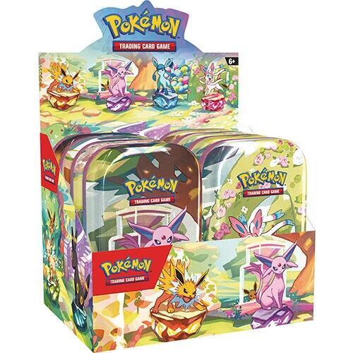 Prismatic Evolutions Mini Tin Display (8x tins)